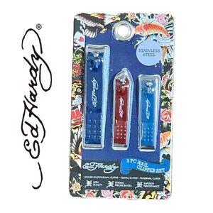 Ed Hardy 3‎ Piece Stainless Steel Nail Clipper Set